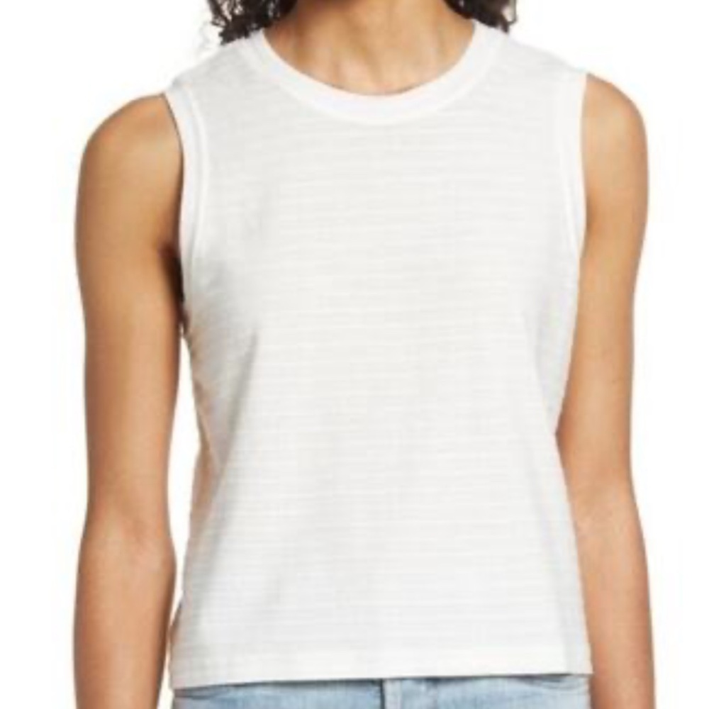 Marine Layer Striped Textured Tank